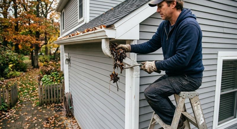 Downspout Blockage Removal in Fredericksburg, VA